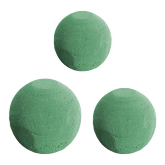 Floral Foam Blocks Green Spherical Flower Mud Florist Plant Foam Ball for Live/Artificial Flower Arrangement Wedding Vase Decoration