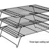 Non-stick Black Cooling Rack for Baking: Small & Large Cake, Bread, and Cookies.