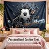 Futbol (5) İsim Yazılı Özel Temalı Duvar Gobleni Yatak Odası Oturma Odası Dekorasyonu İçin Kişiselleştirilmiş Asılı Goblen