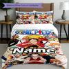 3pcs Duvet Cover Set (1*Duvet Cover + 2*Pillowcase, Without Core), Custom Name One Piece Pattern Bedding Set, Home Bedroom Decor Gift