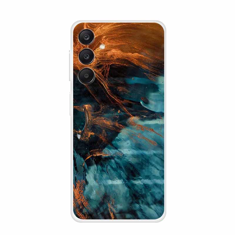 Marble Patterns Phone Case for Samsung A25 Soft Transparent TPU Clear Cover for Samsung Galaxy A 25 Protective Silicone Shell