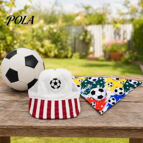 Pet Football Hat, Lightweight Breathable Dog Baseball Cap, Adjustable Strap Cap with Ear Holes for Dogs Cats, Outdoor Sun Protection Cap