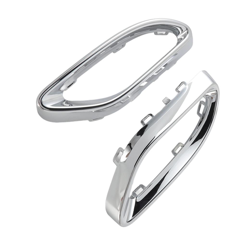 Gloss Chrome Exhaust Tip Cover Trims Replacement for Mercedes‑Benz A B C E GLC CLS‑Class W177 W247 W205 W213 X253 C257