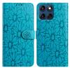 10barevné pouzdro na flip kartu s embosovanou sedmikráskou pro Motorola Moto E13 E20 G05 G54 Edge 40...