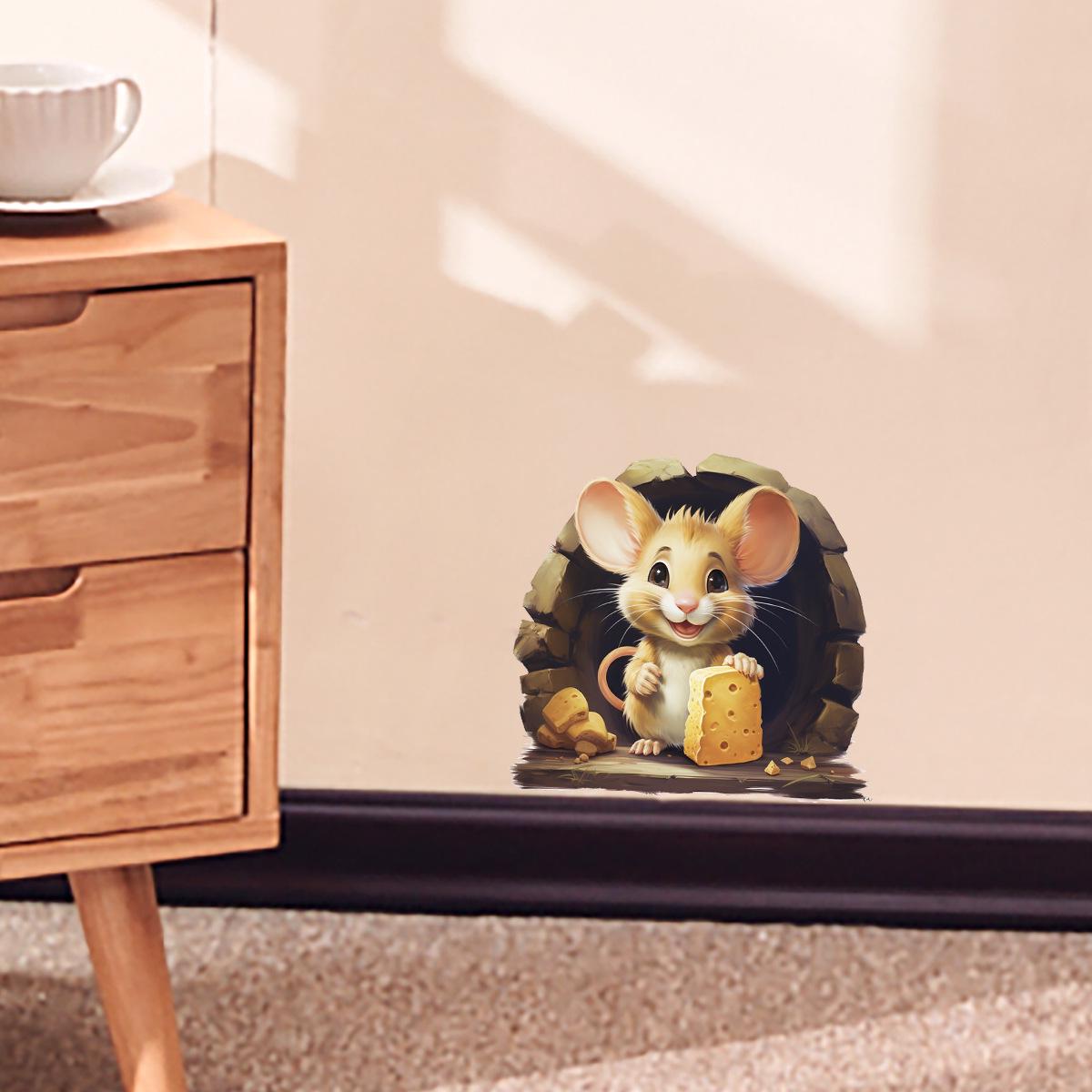 

PH-10350-10353 Креативные мультяшные настенные наклейки для углов коридора и лестницы, самоклеящиеся