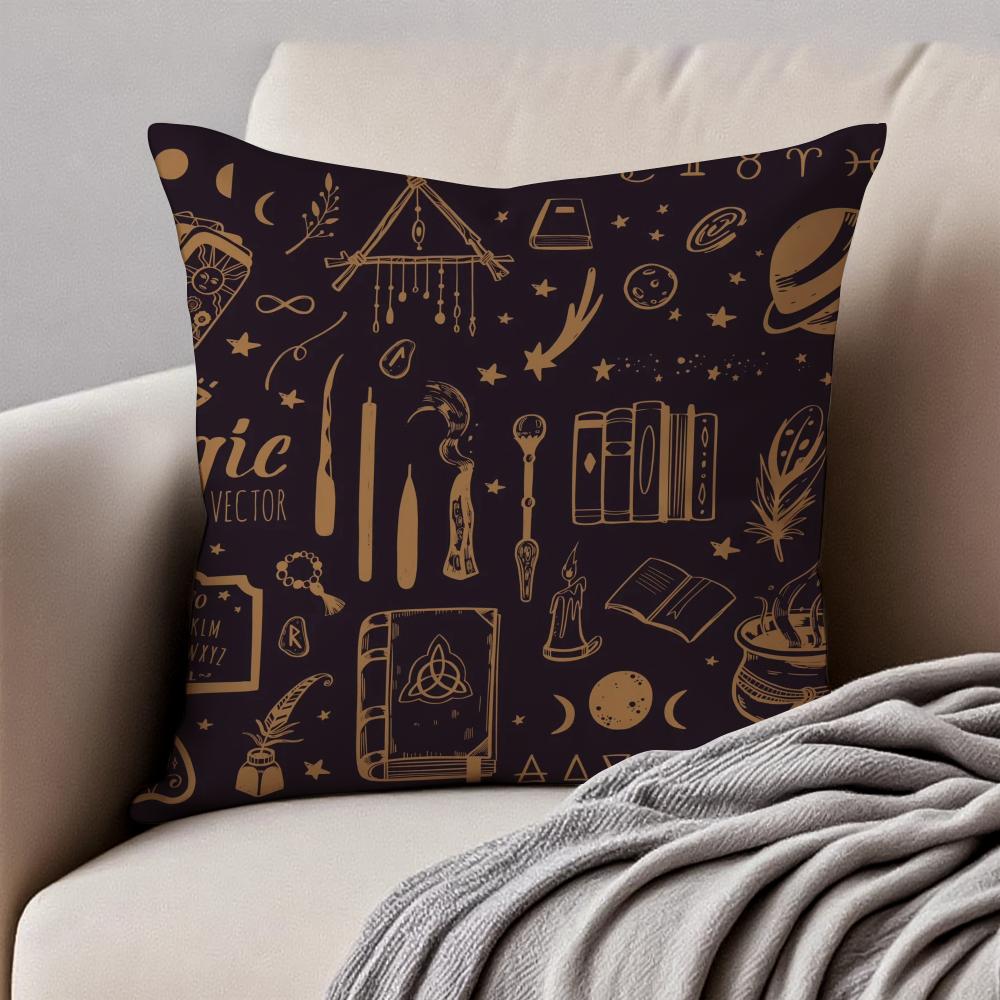Festive Religious EEid alFitr Cushion Cover Pillowcase Antidustmite Invisible Zipper Short Plush Sofa Cushion 30X30cm
