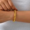 Stainless Steel Link Chain Bracelet Wristband Jewelry Stainless Steel Hand Chain  Gifts