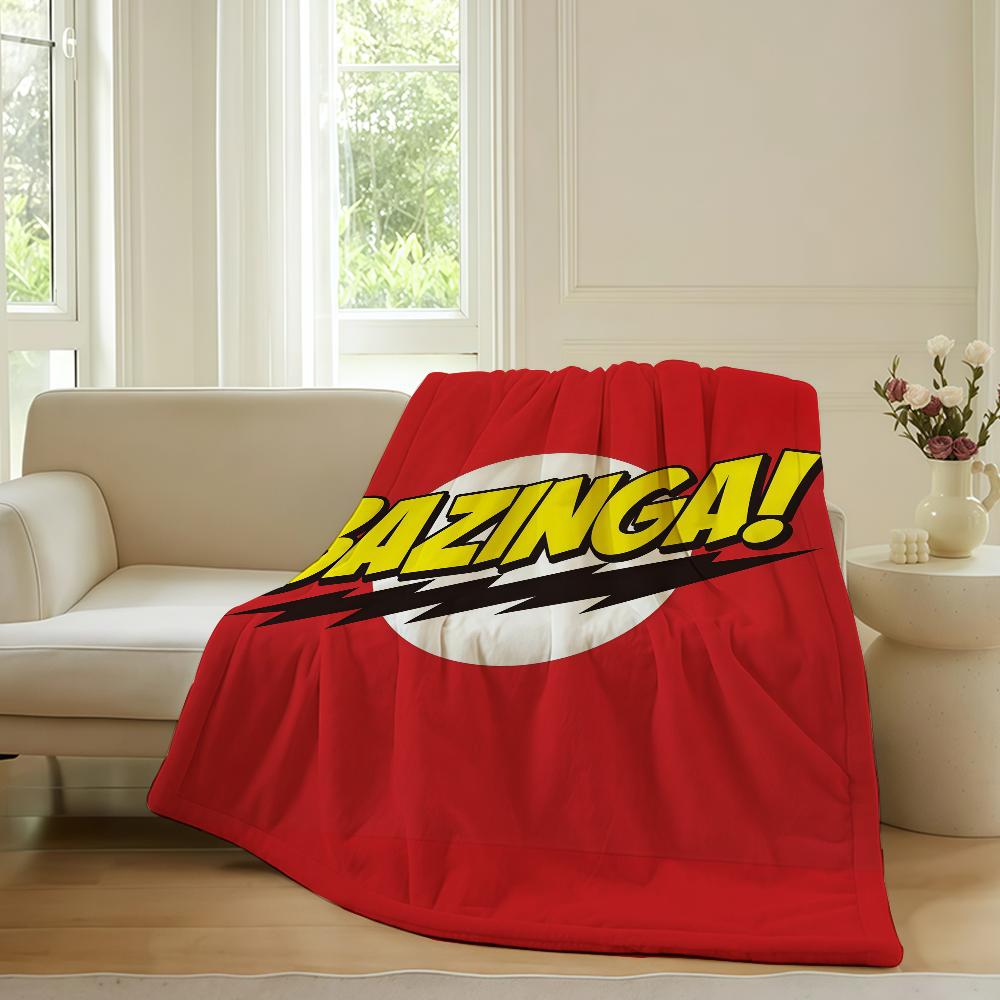 Funny tv The Big Bang Theory Blanket For Sofa Office Bed Plane Travel Sleep Read Relax Camping Soft And Warm