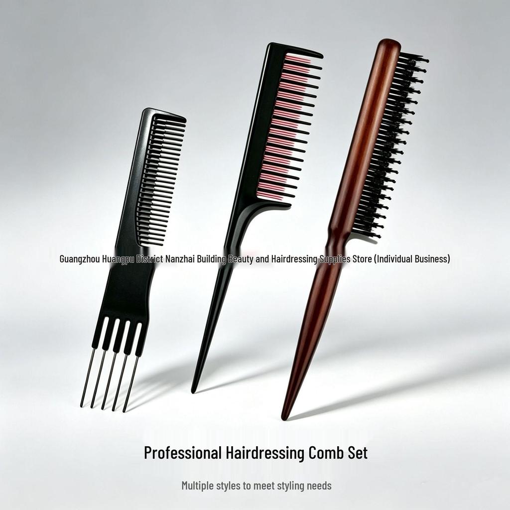 Men's Wide-Tooth Textured Comb for Hair Styling