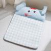 L-shaped Cooling Quilted Dog and Cat Mat with Backrest for All Seasons
