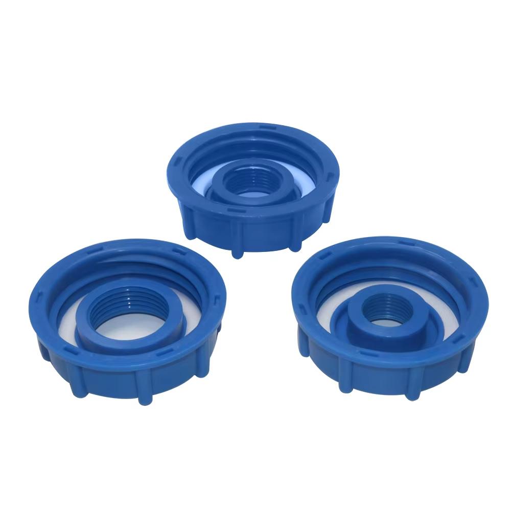 1 Pezzo Adattatore Resistente per Serbatoio IBC S60X6 Tappo a Filettatura Grossa Filettatura Femmina da 60 mm a Connettore Adattatore da 1/2", 3/4", 1"