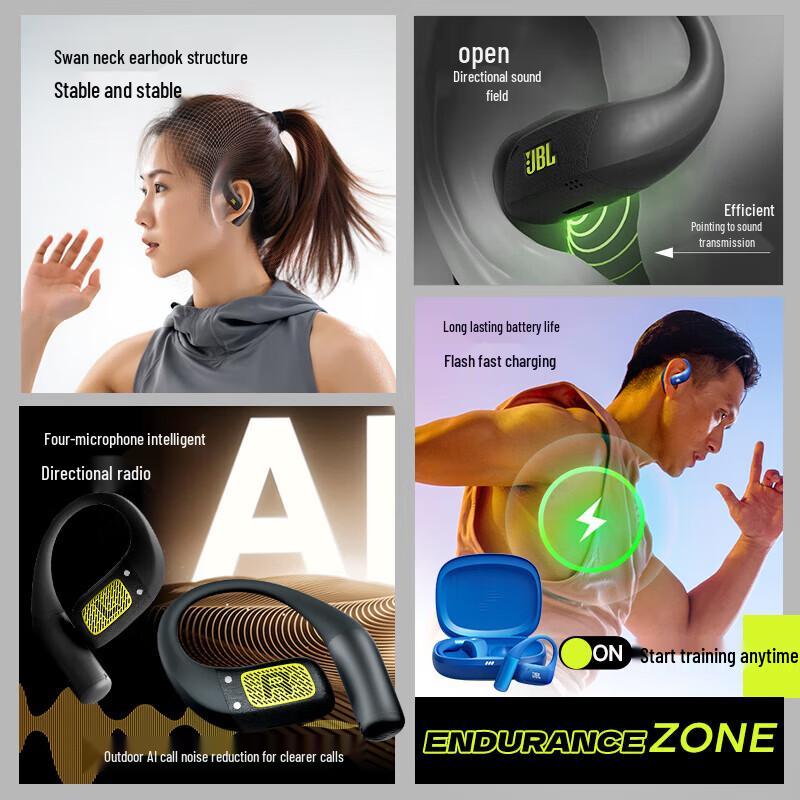 JBL ZONE True Wireless Open-Ear Swimming Waterproof Sport Headphones