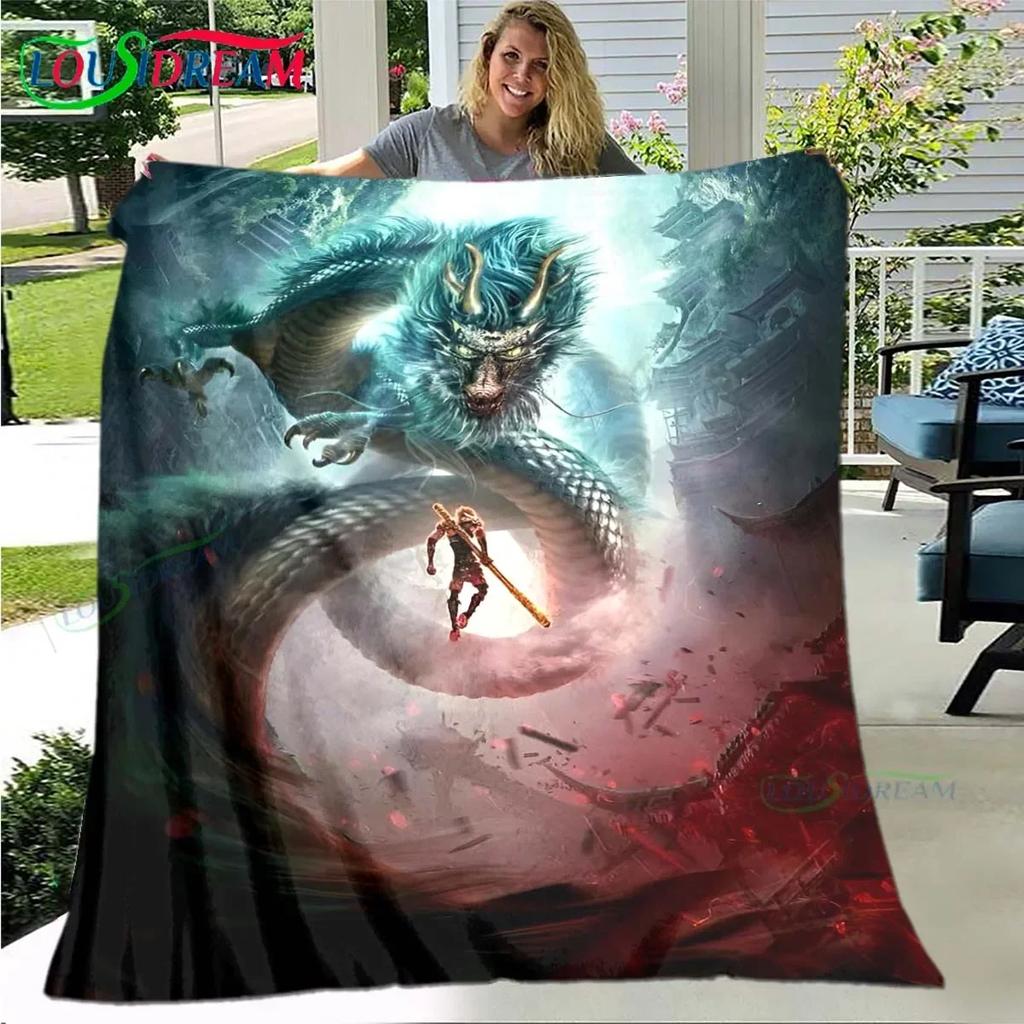 Role The Monkey King Printed Four Seasons Blanket Sofa Cover Travel Bed Plush Blanket Travel Office Break Blanket Birthday Gift