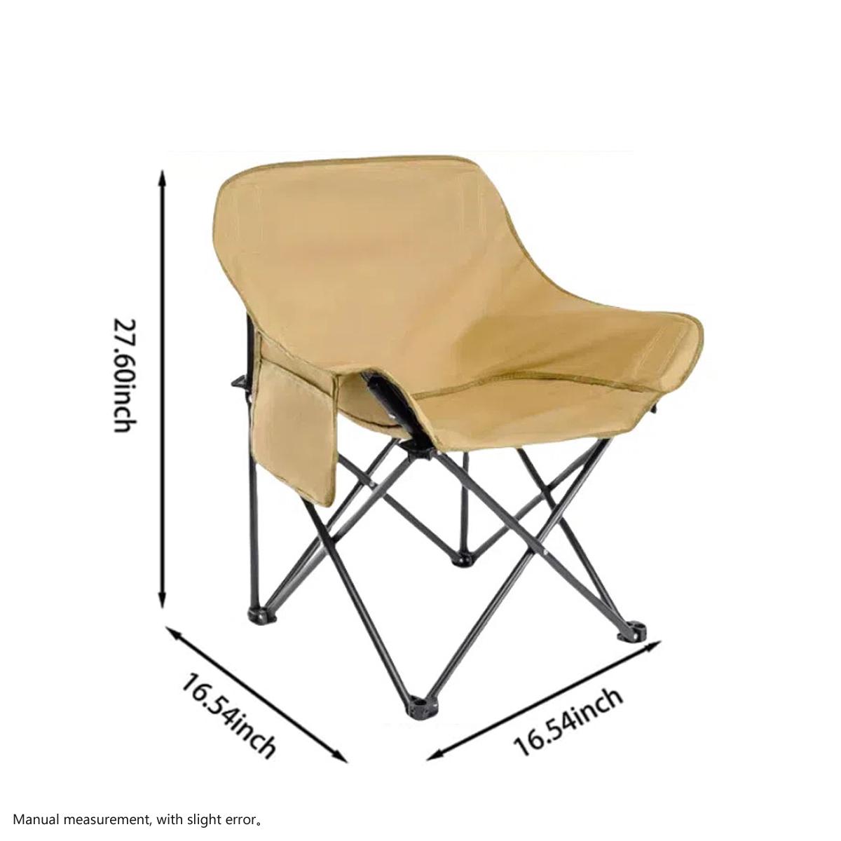 

Oversized Folding Chair Portable Fishing Picnic Gear Stool Sketching Camping Foldable Oxford Cloth Beach Small Horse Chairs коричневый