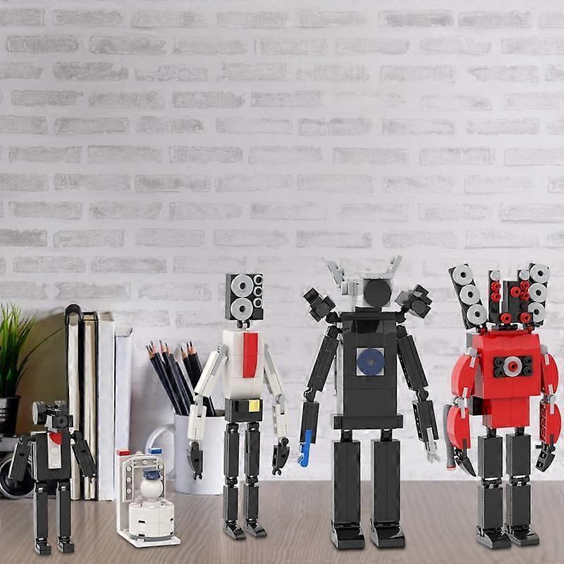 Skibidi Toilet Action Figure Building Block Kit Monitor Man Blocks Models Building Toys Skibidi Toilet Model Kid Collection Gift
