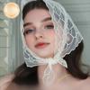 Embroidery Lace Scarf Hollow Out Hair Scarf Headband Vintage Foulard Bandana  for Women