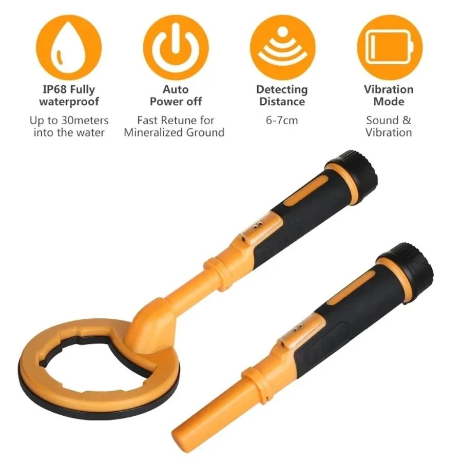 Hot Sell 2 IN 1 Underwater Metal Detector Pulse Pinpointer Induction Diving Treasure Metal Detector Hand Held Metal Finder