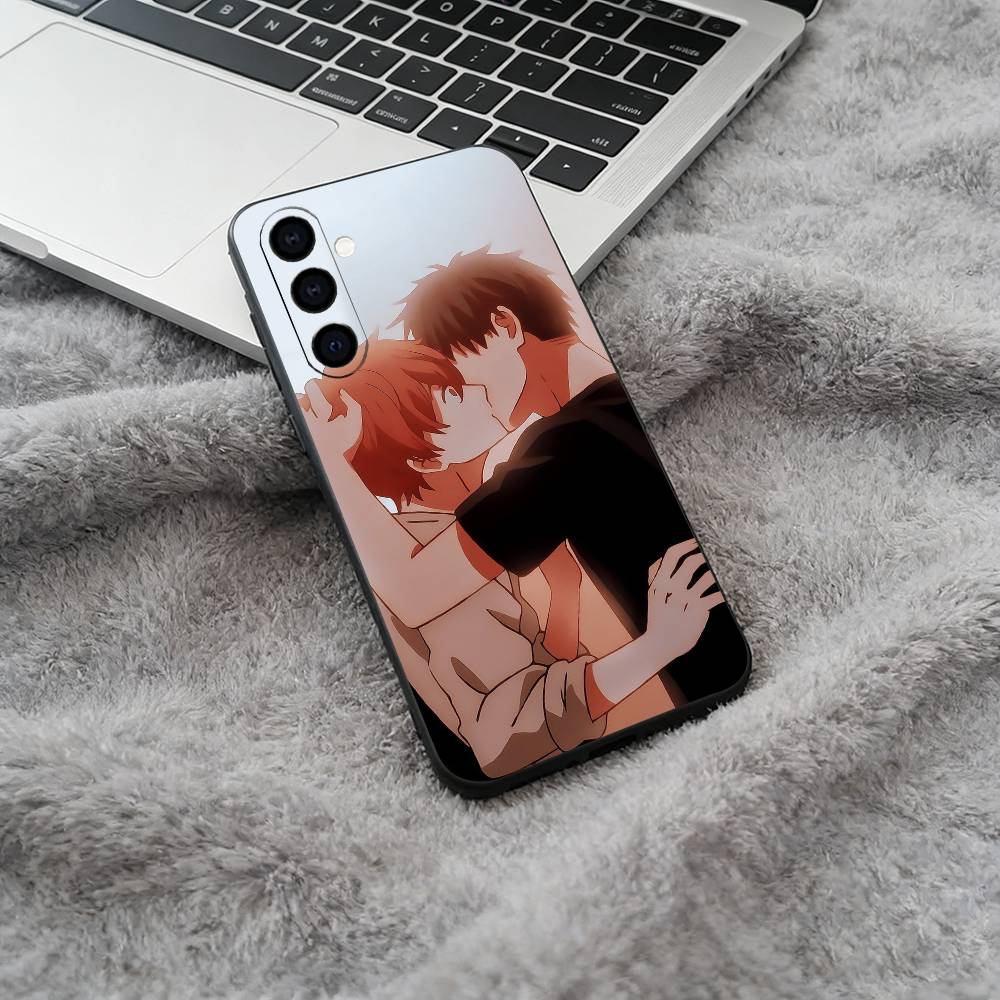 BL- Anime Ritsuka-Mafuyu Sato -Given Weiche Silikon-Handyhülle für Samsung Galaxy A73/A71/A72/A70/A53/A52/A51 - Schwarz