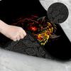 1Pcs Cool Flame Tiger Car Trunk Mat with Anti Slip Cargo Liner Waterproof Rear Storage Protector Floor Mat for SUV Sedan Vehicle