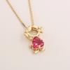 Golden Plated Gold Plated Chain Lovely Charm Hollow Pendant  Women Jewelry