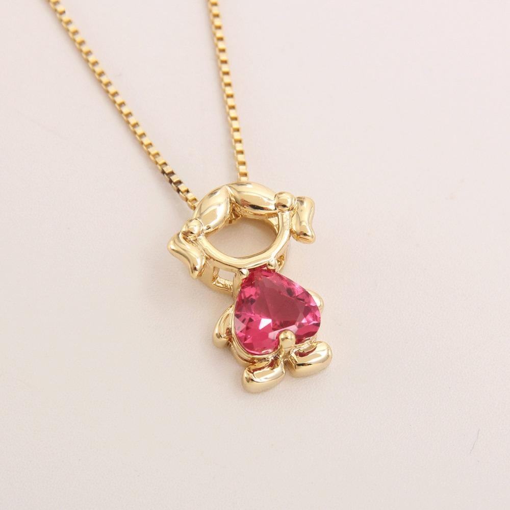 Golden Plated Gold Plated Chain Lovely Charm Hollow Pendant Women Jewelry