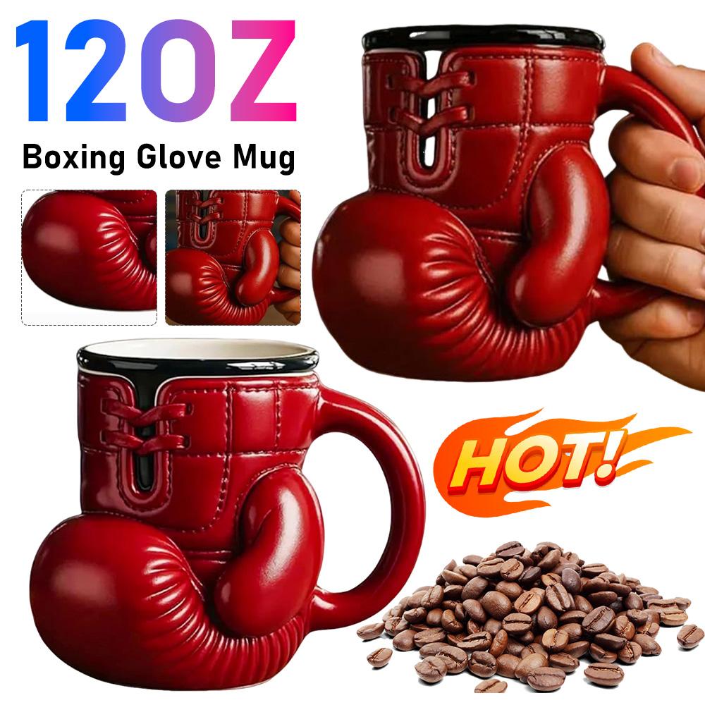 Boxing Glove Mug Colorful Sports Themed Mugs Portable Desktop Centerpiece Funny Water Container for Home Studio Travelling