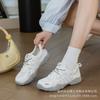 Mesh Breathable Leather German Training Shoes Women's New Versatile Casual Soft Sole Long Standing Not Tired Feet Sports Shoes Thin