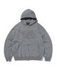 Suade Loose Suade Hood Zip Up [Blue Gray]