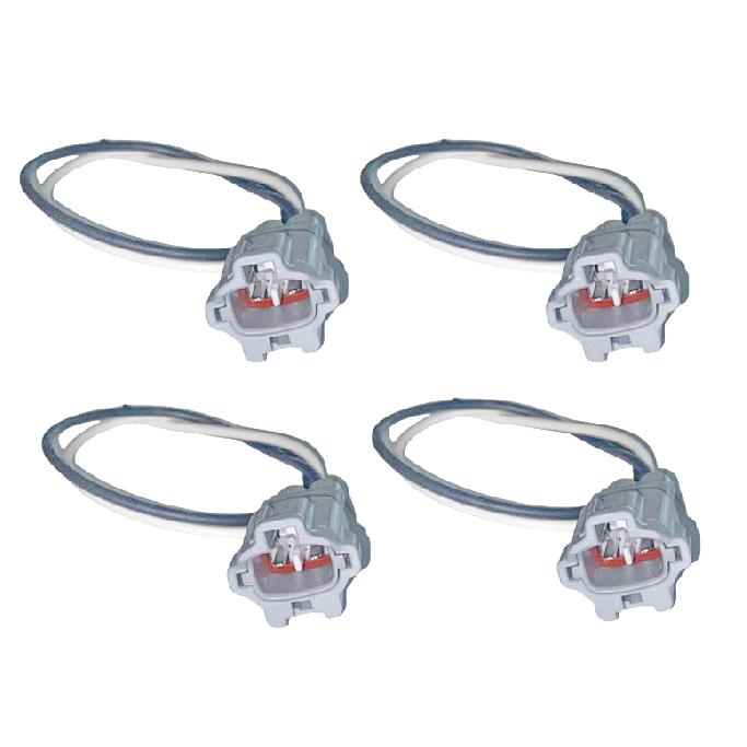 4 x ABS Wheel Speed Sensor + Connectors Front Rear  Fits: Suzuki Grand Vitara