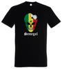Senegal Football Skull I T-Shirt Mens Womens Tees Top Senegalese Soccer Flag World Championship