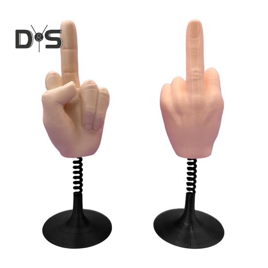 Giocattolo da scrivania elastico dito medio antistress divertente decorazione 3D per dita regalo scherzo esilarante per ufficio casa e scrivania