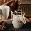Shangqi Ceramic Coffee Cup with 3D Animal Handle