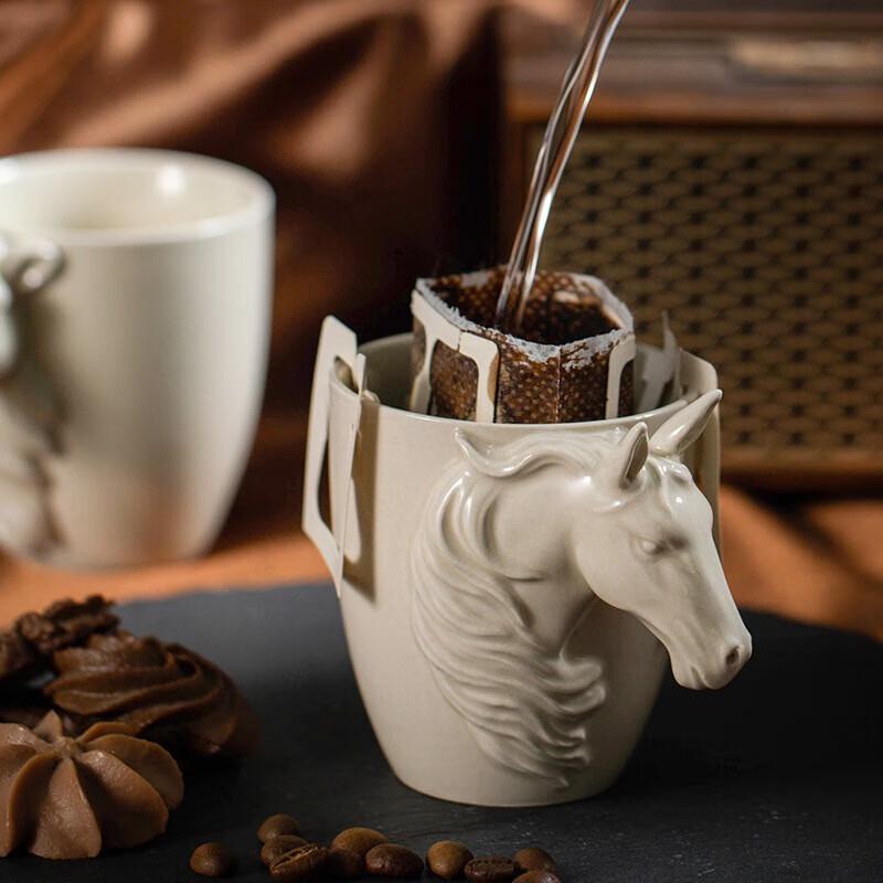 Shangqi Ceramic Coffee Cup with 3D Animal Handle