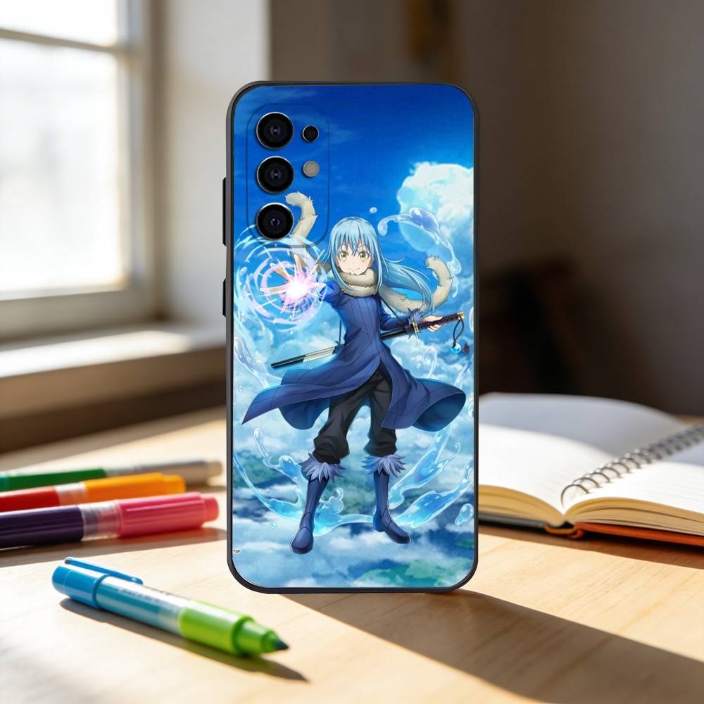 R-Rimuru-U Tempest T-Tensei Phone Case For Samsung S25,S24,S21,S22,S23,S30,Ultra,S20,Plus,Fe,Note,10,9,5G Black Cover