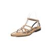 2025 summer new fashion versatile French temperament low heels pointed niche Internet celebrity vacation Roman sandals