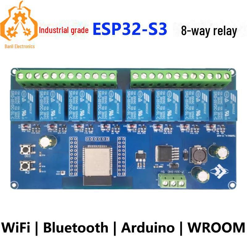 

ESP32-S3 Industrial 8-Channel Relay Module with WiFi for Arduino