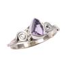 Natural Pink Amethyst Gemstone Handmade 925 Sterling Silver Gift Ring S.6 e4A36
