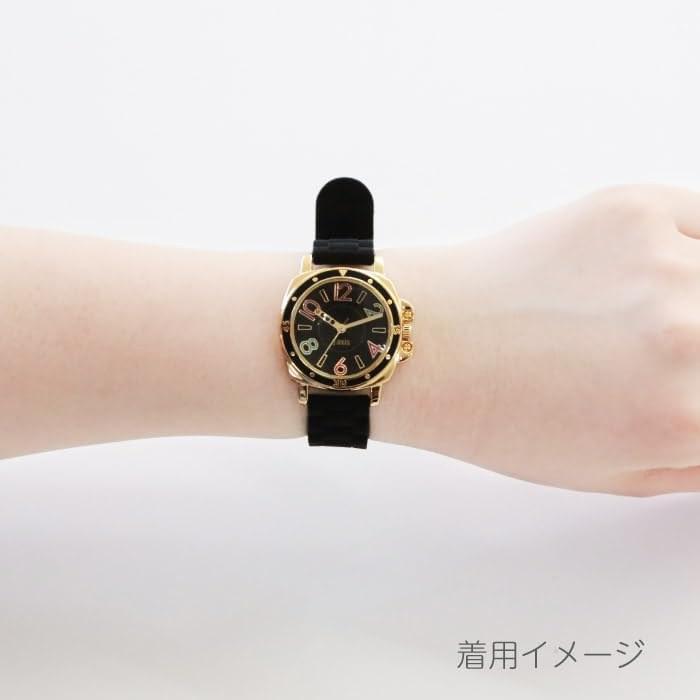 J-AXIS Watch Rubber Belt Watch One-Tone Color Easy Care AL1182 Unisex White One Size