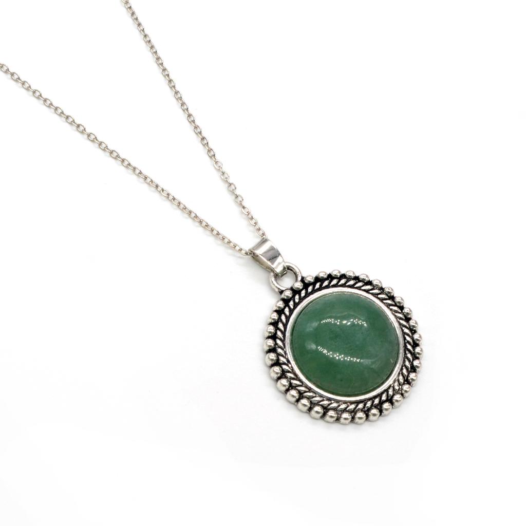 JOYA GIFT Valentine's Day Gifts Chinese Classical Natural Gemstone Women's Necklace Pendant, Aristocratic Lady's Elegant Pendant