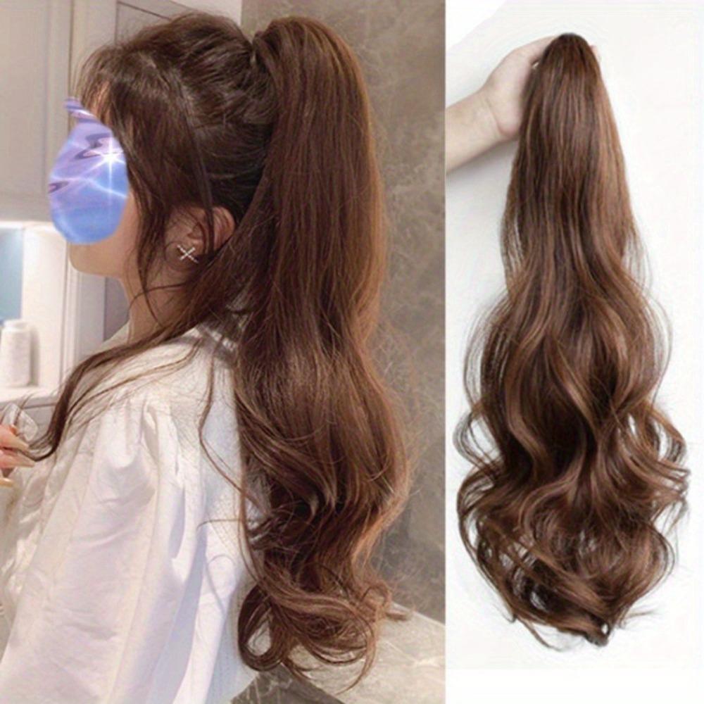Curly Style Claw Clip in Hairpiece Long Synthetic Hairpiece New Wavy Ponytail