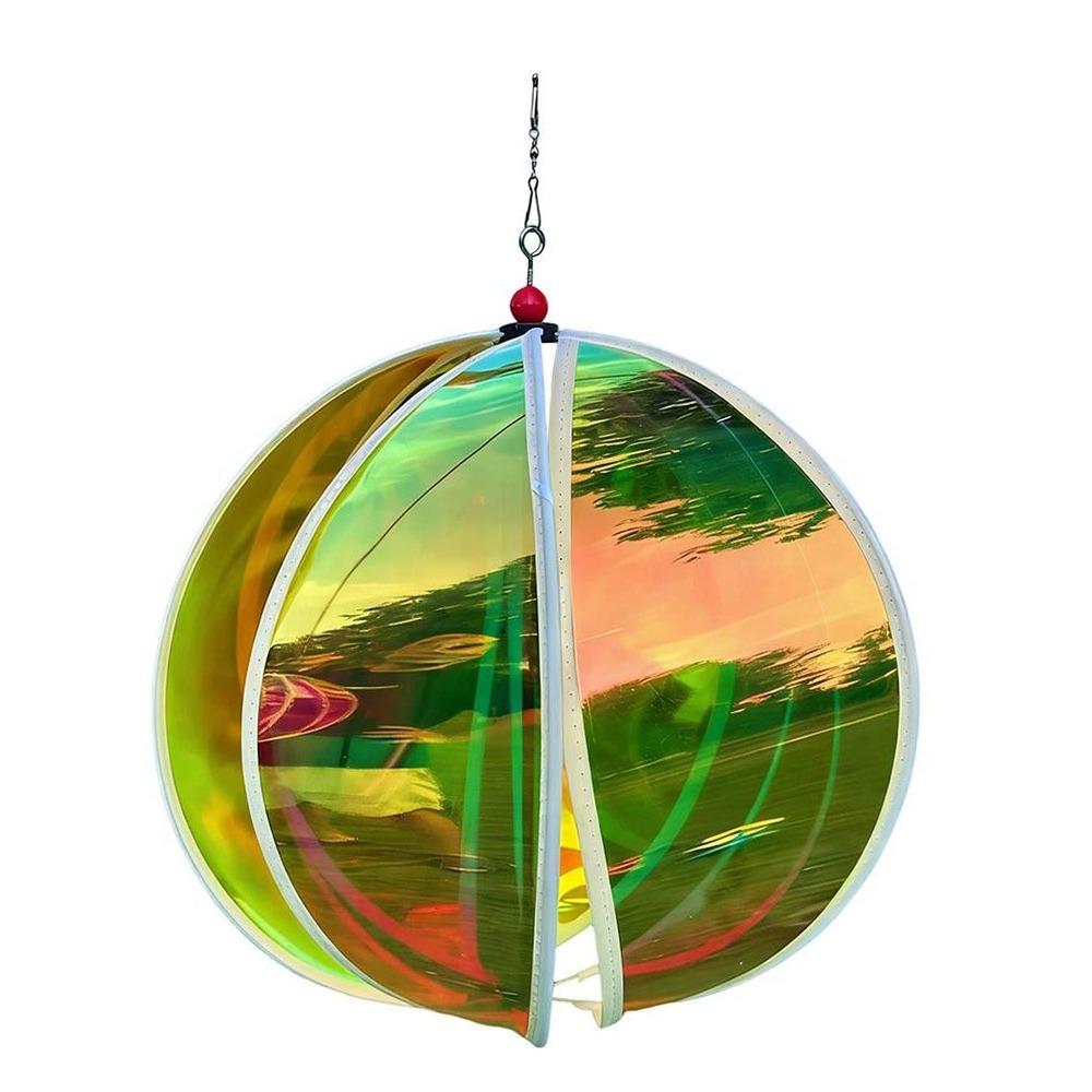 Luminous Film Hot Air Balloon Wind Spinner Bright Film Colorful Design Luminous Windmill Dazzling Wind Transparent Material