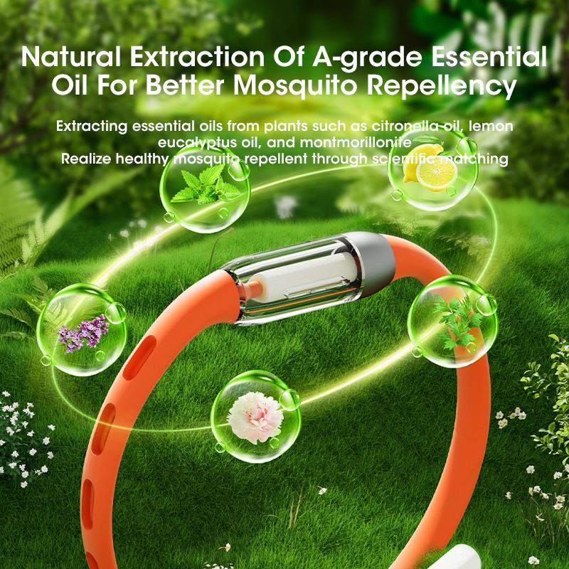 Mosquito Repellent Bracelet for Kids and Adults Natural Plant Essential Oil Non-Toxic Outdoor Sports Travel Wristband Protection