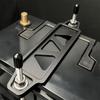 Universal Aluminum Auto Battery Holder 218mm 190mm Easy Install Tie Down Mount Bracket For Enhanced Battery Safety