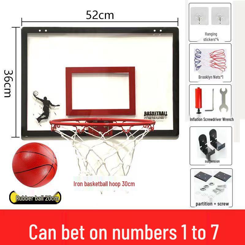 Punch-Free Foldable Basketball and Volleyball Hoop for Kids - Indoor/Outdoor Wall-Mounted Dunk Board