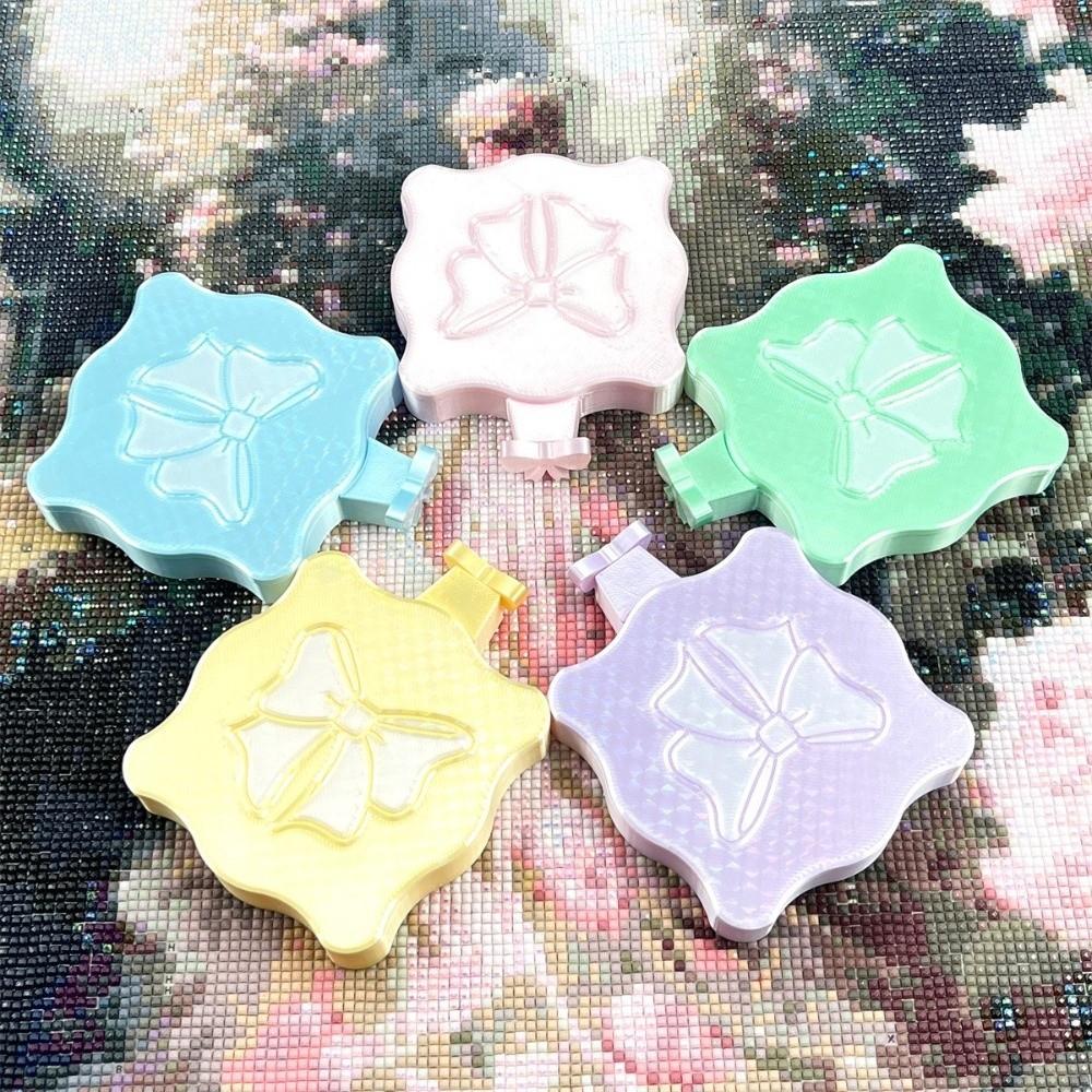 With Lid Diamond Painting Bowknot Tray Embroidery Storage Flip Drill Tray for Nail Art Accessories