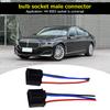 1/2/3/4Pair Wiring Harness Socket Headlight Fog Lamp Female Connector Universal for 9003 H4 Bulb Socket Accessories for Vehicles