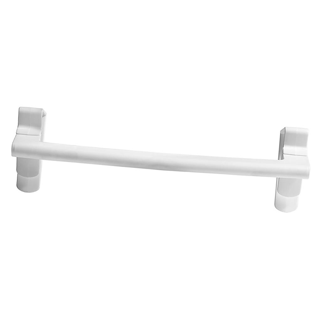 Wall Mounted Towel Rack PP Plastic Space Saving Bath Hand Towel Holder Organizer for Bath Vanity