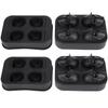 2Pcs Ice Mold Skull Shape Silicone Ice Cubes Tray for Cake Candies Kitchen Baking Tool