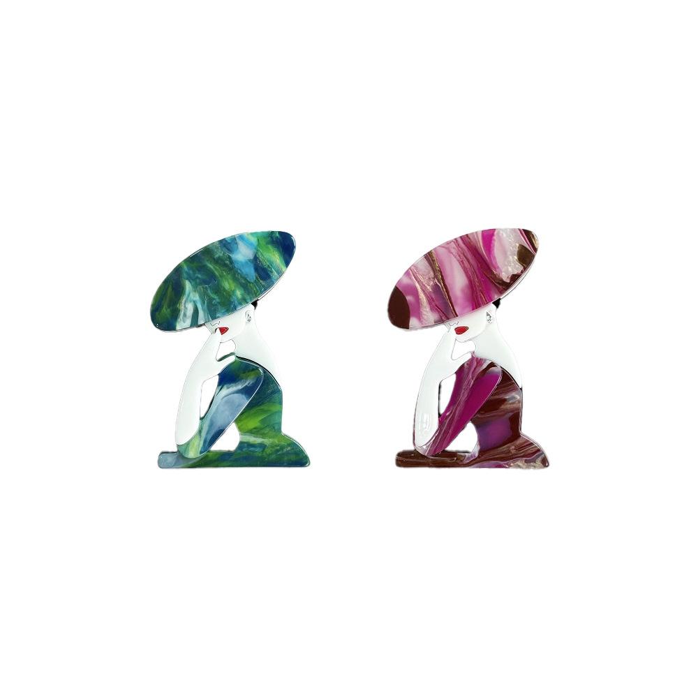 Mode Moderne Mädchen Brosche Acryl Mode Neues Nischen Design Premium Anstecknadel Trend Accessoires