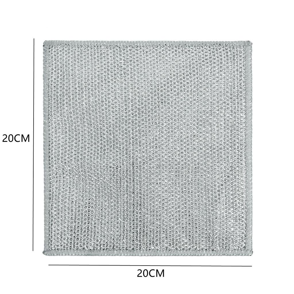 New Thickened Cleaning Cloth Kitchen Magic Dishwashing Towel Metal Steel Wire Cleaning Rag Microwave Stove Clean Tool Dish Cloth